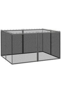 Outsunny 352 x 207cm Universal Replacement Mesh Sidewall Netting for Patio Gazebos and Canopy Tents, (Sidewall Only) Dark Grey | Aosom Ireland