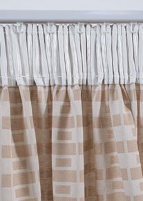 Panneau en jacquard coton (1 pce) - beige - taille 245x110 cm - 100% coton - bonprix
