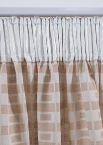 Panneau en jacquard coton (1 pce) - beige - taille 145x110 cm - 100% coton - bonprix