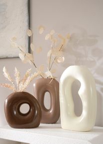 Lot de 3 vases - beige - taille Onesize - bonprix