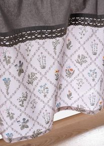 Brise-bise en coton - gris - taille 30x120 cm - 100% coton - bonprix