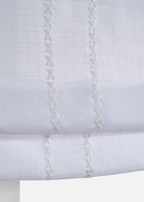 Store pliss&eacute; brod&eacute; dans diverses tailles - blanc - taille 130x45 cm - bonprix