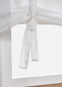 Store textur&eacute; &agrave; nouettes - blanc - taille 135x140 cm - bonprix