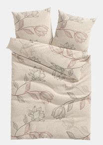 Parure de lit en linon - beige - taille 135x200 cm - 100% coton - bonprix