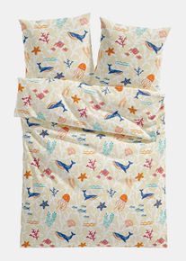 Parure de lit en linon - beige - taille 135x200 cm - 100% coton - bonprix