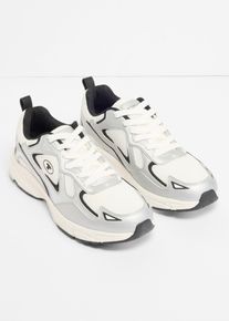 Sneakers Tom Tailor chunky &agrave; semelle l&eacute;g&egrave;re - blanc - taille 45 - bonprix