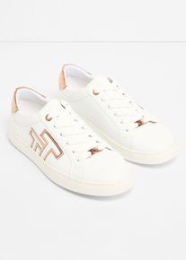 Sneakers Tom Tailor avec d&eacute;tails m&eacute;tallis&eacute;s - blanc - taille 36 - bonprix