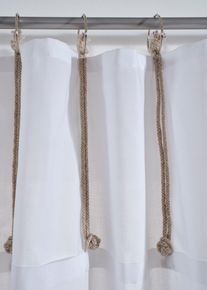 Voilage (1 pce) avec anneaux - blanc - taille 145x130 cm - bonprix