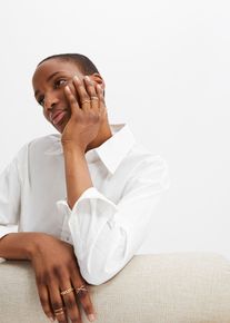 Lot de 8 bagues dans divers styles - or - taille 4 (L) - bonprix