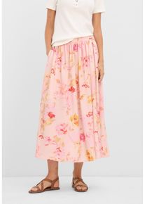Jupe longue en cr&ecirc;pe l&eacute;ger - rose - taille 48 - bonprix
