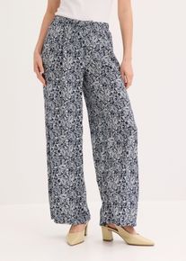 Pantalon &agrave; taille &eacute;lastiqu&eacute;e - bleu - taille 46 - bonprix