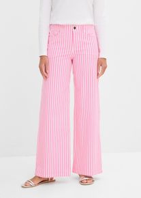 Pantalon en twill de coton extensible - rose - taille 40 avec coton - bonprix