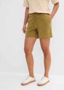 Short en sweat 100% coton - vert - taille 50/52 (XL) - 100% coton - bonprix