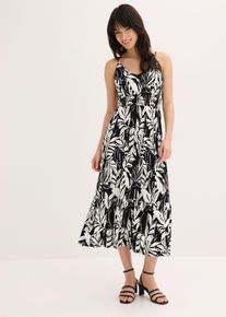 Robe &agrave; fines bretelles en jersey viscose - noir - taille 38/40 (S) - viscose - bonprix