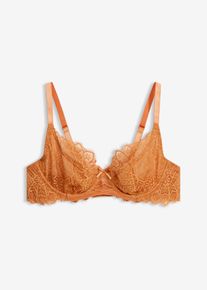 Soutien-gorge &agrave; armatures et dentelle orientale - orange - taille 105B - bonprix