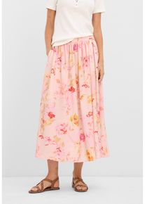 Jupe longue en cr&ecirc;pe l&eacute;ger - rose - taille 46 - bonprix