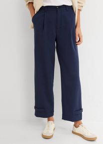 Pantalon barrel - bleu - taille 38 - bonprix
