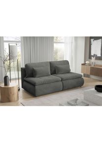 Livetastic , Grau , Textil , F&uuml;llung: Polyurethan (Pur), Silikon,Polyurethan (Pur), Silikon,Polyurethan (Pur) , 220x94x114 cm , Made in EU , Wohnzimmer, Sofas & Couches, Schlafsofas, Schlafsofas