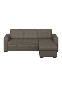 M&Ouml;BELIX M&ouml;belix , Anthrazit , Holz, Metall, Textil , Kiefer , 239x160 cm , Wohnzimmer, Sofas & Couches, Schlafsofas, Ecksofas mit Schlaffunktion
