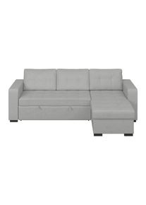 M&Ouml;BELIX M&ouml;belix , Grau , Holz, Metall, Textil , Kiefer , 239x160 cm , Wohnzimmer, Sofas & Couches, Schlafsofas, Ecksofas mit Schlaffunktion