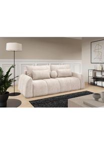Livetastic , Beige , Textil , F&uuml;llung: Polyurethan (Pur), Silikon,Polyurethan (Pur), Silikon,Polyurethan (Pur), Silikon , 252x93x167 cm , Made in EU , Wohnzimmer, Sofas & Couches, Schlafsofas, Schlafsofas