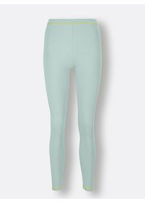 w&auml;schepur Damen Leggings in kalkmint-limone ,Gr&ouml;&szlig;e 36/38, Witt, 95% Baumwolle, 5% Elasthan