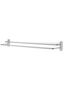 Porte-serviettes de bain laiton chrom&eacute;