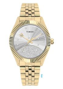 Quarzuhr Timex "LEGACY", gold (goldfarben), Armbanduhren, Damen, Quarzuhr, Armbanduhr, Damenuhr, Edelstahlarmband, Leuchtzeiger