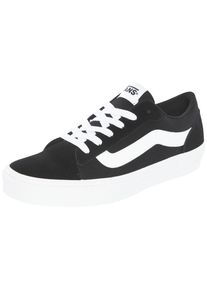 Sneaker Vans "Vero LS", Damen, Gr. 40, schwarz, wei&szlig;, Leder, Schuhe Sneaker, Double Lacing - Doppelschn&uuml;rung