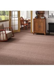 Teppichboden OTTO HOME "Ruva, Schlinge, Gesamth&ouml;he 6 mm", braun, B:400cm L:100cm, Kunstfaser, Teppiche, Teppichboden, strukturierte Oberfl&auml;che, Breite 400 cm, strapazierf&auml;hig, Wohnzimmer