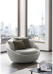 Drehsessel Trendmanufaktur "Maui, inklusive 2 R&uuml;ckenkissen und 1 Zierkissen, moderne Optik", grau (falcon), B:130cm H:80cm T:112cm, 100% Polyester, Sessel, Drehsessel, Sessel mit Drehfunktion, frei im Raum Stellbar, XXL Sessel