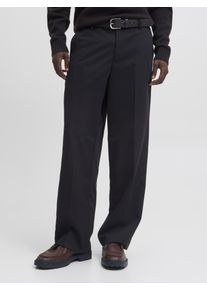 Jack & Jones Anzughose JACK & JONES "JPSTBILL TOBY CHINO NOOS", Herren, Gr. 30, L&auml;nge 30, schwarz, Web, Obermaterial: 82% Polyester, 16% Viskose, 2% Elasthan, unifarben, weit lang, Hosen Anzughose, Materialmix, weit geschnitten, niedrige Taille