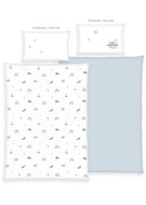 Babybettw&auml;sche Baby Best "Baby Best Little Ocean", bunt, B/L: 100cm x 135cm, 1 Stk., 1 Stk., Flanell, B/L: 40cm x 60cm, 2 Stk., Flanell, Obermaterial: 100% Baumwolle, Bettw&auml;sche, Babybettw&auml;sche, Flanellbettw&auml;sche