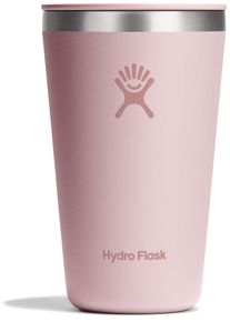 Thermobecher Hydro Flask "16 OZ All Around Tumbler Press-In Lid, 473 ml", trillium, B:8,64cm H:14,4cm &Oslash;:8,7cm, Edelstahl, Trinkgef&auml;&szlig;e, Thermobecher, Kompatibel mit Trinkhalmdeckel und verschlie&szlig;baren Eindr&uuml;ckdeckel