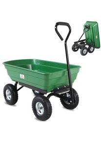 Gardebruk Bollerwagen Gr&uuml;n 103,5x51x92,5cm mit Kippfunktion