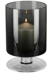 Tischvase Fink "VIANA", grau, H:23cm &Oslash;:15cm, Glas, Vasen, Tischvase, aus Glas, auch als Windlicht verwendbar