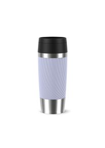 Thermobecher Emsa "Travel Mug Classic Twist", lavendel, B:8cm H:20,4cm &Oslash;:8cm, Edelstahl, Kunststoff, Silikon, Trinkgef&auml;&szlig;e, Thermobecher, 0,36 Liter, Comfort-Schraubverschluss, Quick-Press, auslaufsicher