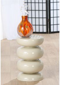 Beistelltisch Gilde "S&auml;ule-Beistelltisch Lille", creme, B:29,5cm H:48cm T:29,5cm, 100% Eisen, Tische, Beistelltisch