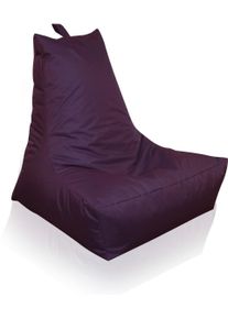 Sitzsack Kinzler "Lounge", lila (brombeer), B:100cm H:80cm, Polyester, Sitzs&auml;cke, Sitzsack, Loungesessel, Uni Farben, mit R&uuml;ckenlehne, Outdoor geeignet