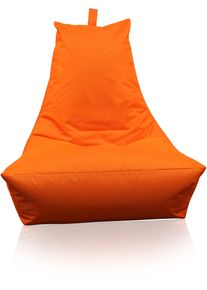 Sitzsack Kinzler "Lounge", orange, B:100cm H:80cm, Polyester, Sitzs&auml;cke, Sitzsack, Loungesessel, Uni Farben, mit R&uuml;ckenlehne, Outdoor geeignet
