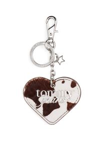 Schl&uuml;sselanh&auml;nger Tommy Jeans "TJW COW HEART CHARM", Damen, kuhprint, Leder, Schl&uuml;sselanh&auml;nger Schl&uuml;sselanh&auml;nger, Taschenanh&auml;nger, Accessoires, Taschen Charm, Bag Charm in Kuhoptik