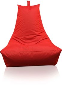 Sitzsack Kinzler "Lounge", rot, B:100cm H:80cm, Polyester, Sitzs&auml;cke, Sitzsack, Loungesessel, Uni Farben, mit R&uuml;ckenlehne, Outdoor geeignet