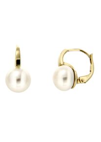 Paar Ohrh&auml;nger Firetti "Schmuck Geschenk Gold 333 Ohrschmuck Patentbrisur Perle", gold (gelbgoldfarben, wei&szlig;), Ohrringe, Damen, Gelbgold 333 Perlen, Gelbgold 333, Perlen, Paar Ohrh&auml;nger, mit S&uuml;&szlig;wasserzuchtperle