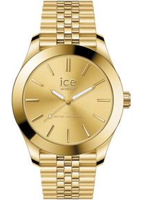 Ice Watch Quarzuhr ICE-WATCH "ICE steel - Small - 3H", gold (goldfarben), Armbanduhren, Damen, Quarzuhr, Armbanduhr, Damenuhr, Edelstahlarmband, Wasserdicht bis 10 bar, analog