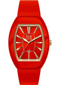 Ice Watch Quarzuhr ICE-WATCH "ICE boliday - Dome - Small - 3H + Date", rot, Armbanduhren, Damen, Quarzuhr, Armbanduhr, Damenuhr, Silikonarmband, Datum, analog