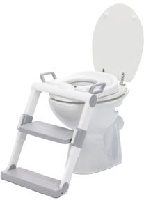 Toilettentrainer fillikid "Toilet-Trainer, wei&szlig;/grau", Baby, grau (wei&szlig;, grau), Kunststoff, T&ouml;pfchen Toilettentrainer