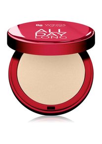 AA Wings of Color All Day Long Pressed Setting Powder compact powder with matt effect shade 02 Natural Medium 9 g