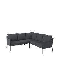 Ambia Garden Loungegarnitur, Dunkelgrau, Metall, Textil, 3-teilig, F&uuml;llung: Polyester,Schaumstoff, L-Form, 203x71x203 cm, Gartenm&ouml;bel, Loungem&ouml;bel, Loungegarnituren