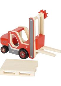 Happy People Small Foot Gabelstapler mit Palette | mehrfarbig