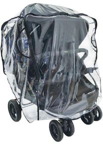 Ezkindheit Regenschutz Doppelkinderwagen | grau